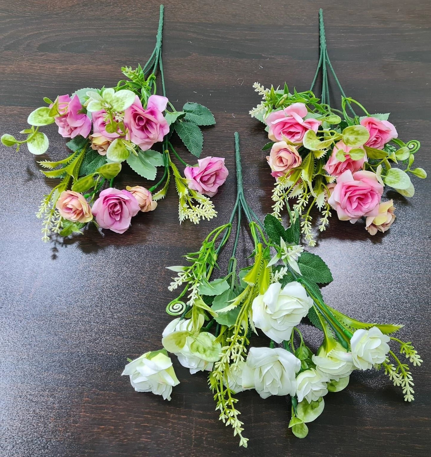 Artificial Diamond Rose Bunch + Fillers