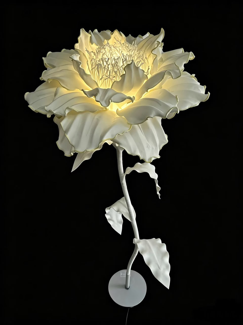 OUTDOOR AND INDOOR EVA FLOWER LIGHT WITH STAND  - LARGE ROSE