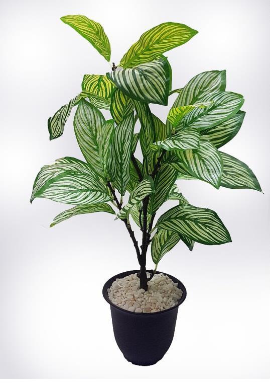 ARTIFICIAL NATURAL TOUCH PLANT - WHITE LINES LEAF