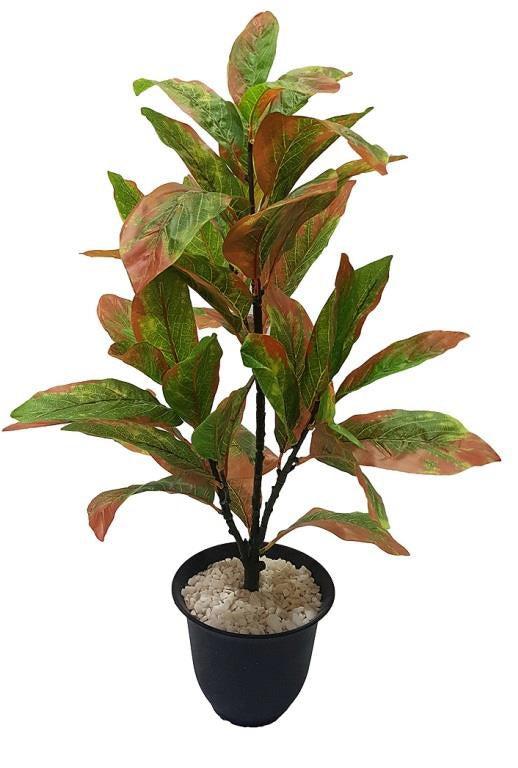 Artificial NATURAL TOUCH PLANT,BROWN SHADED LEAF