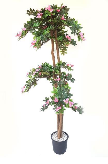 Artificial RHODEDENDRON PLANT WOODEN TRUNK