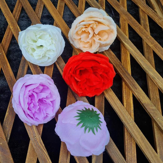 Artificial Loose Cabbage Rose Head