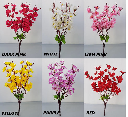 Artificial Cherry Blossom Bunch x 6