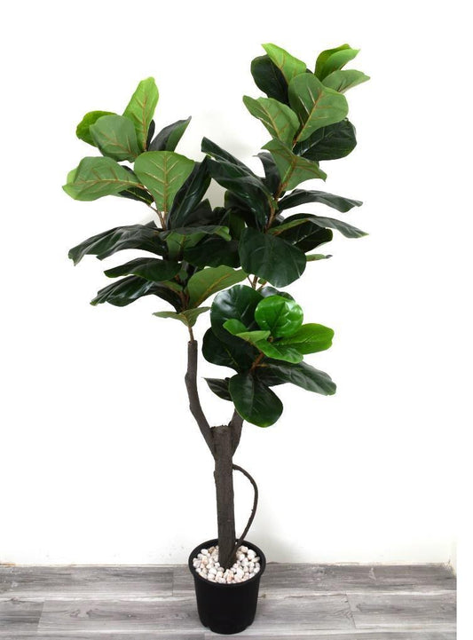 Artificial Fiddle Leaf PlantWooden Trunk