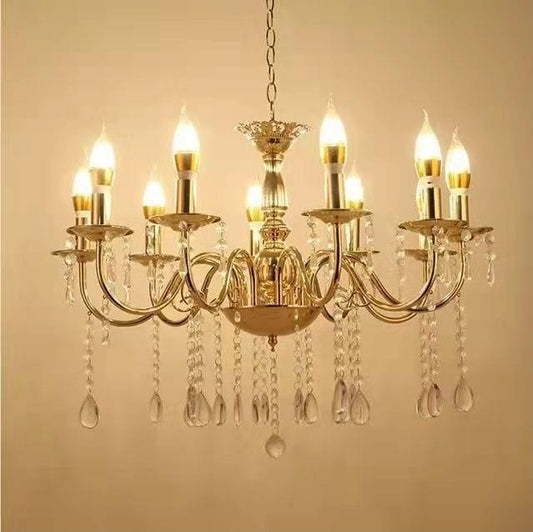 METAL CHANDELIER – 10 BULBS