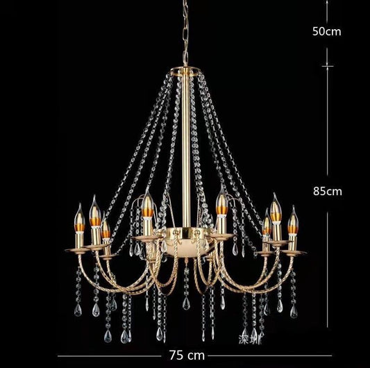 METAL CHANDELIER – 10 BULBS