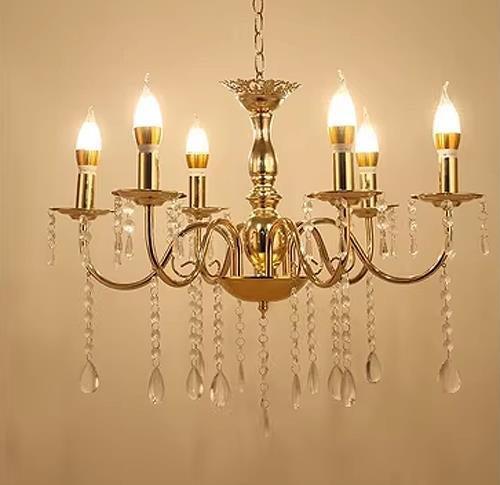 METAL CHANDELIER – 6 BULBS