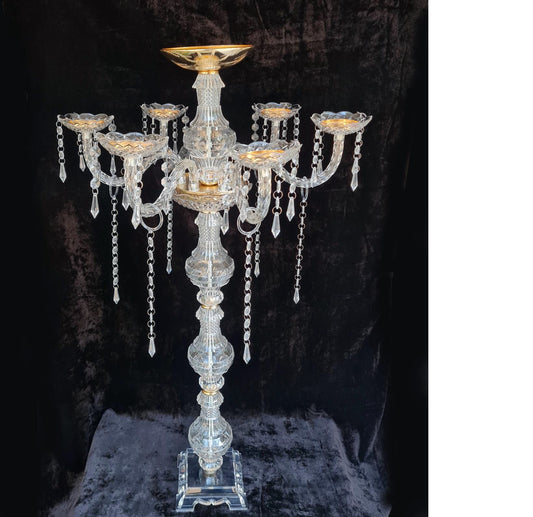 ACRYLIC CANDLE STAND 6 +1 CANDLES – 90 CM