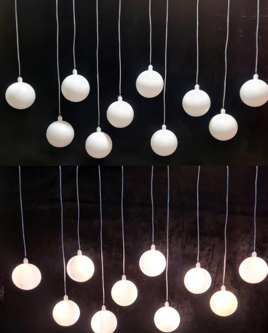 10 PC BALL HANGING LED