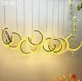 Acrylic LED Half Moon Hanging Ginni Bloom for wholesale