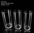 Acrylic cylinder vase for table flowers Green Decor 