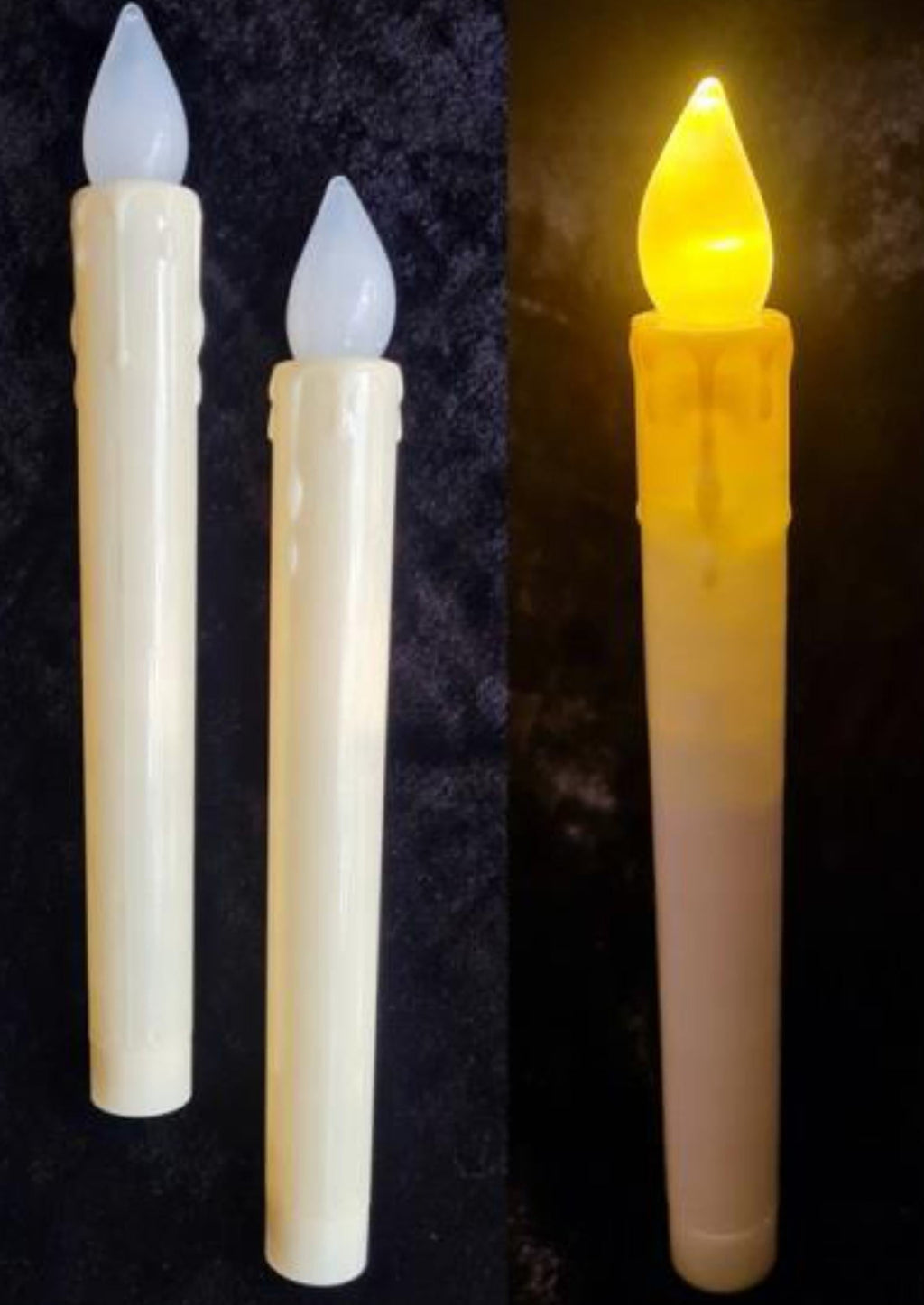 Acrylic flickering candles with battery operation Ginni Bloom Mumbai India