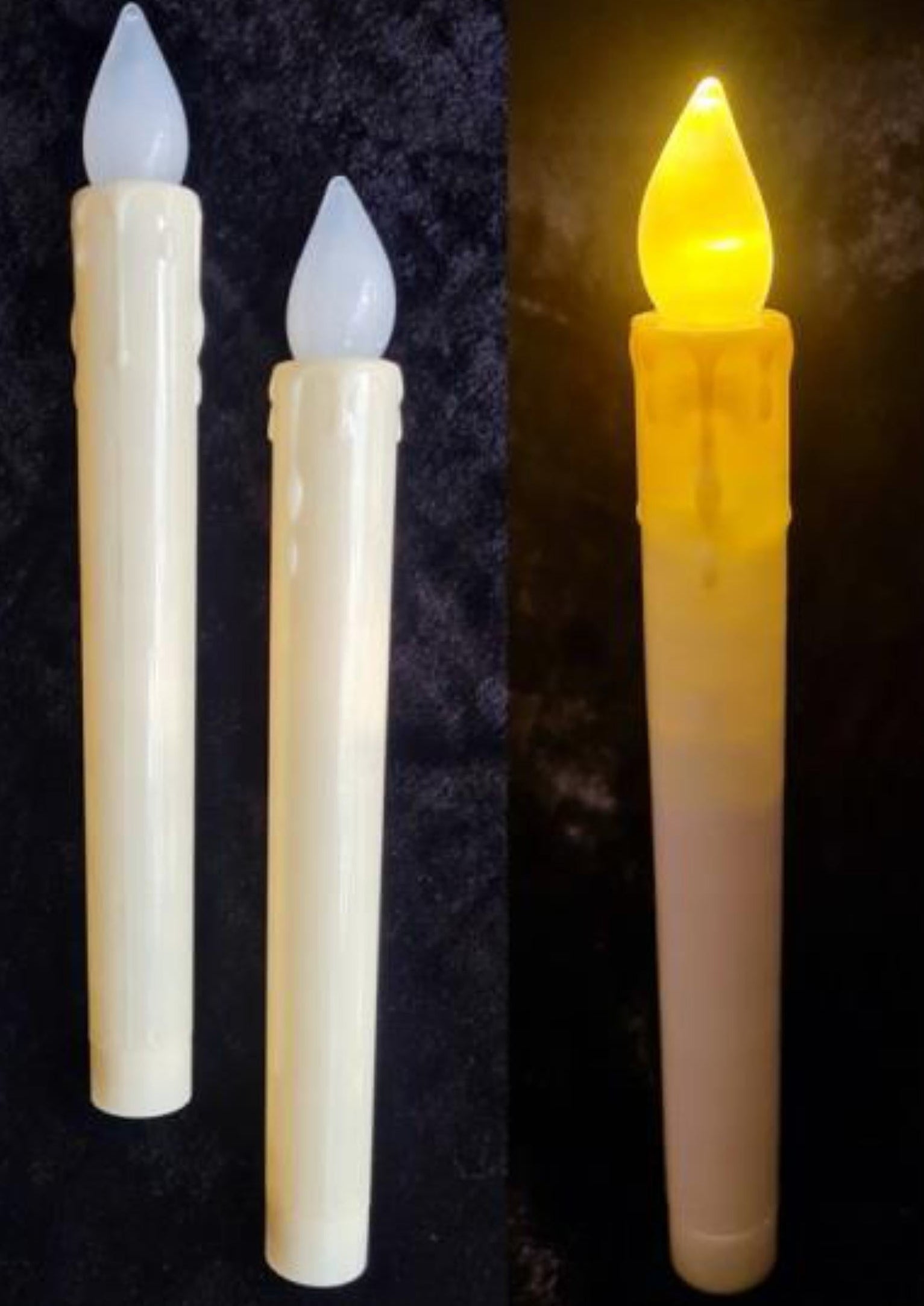 Acrylic flickering candles with battery operation Ginni Bloom Mumbai India