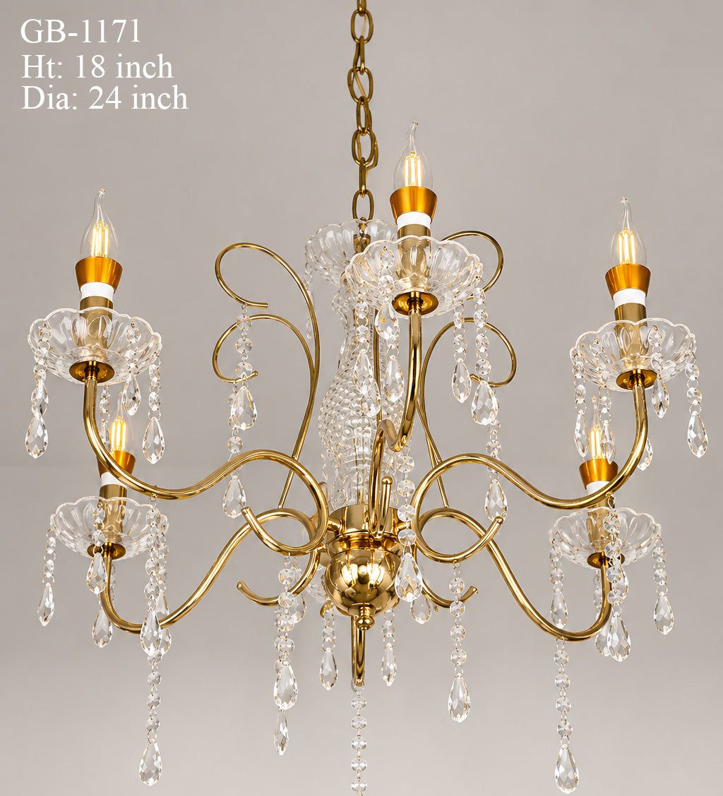 Cheap Metal jhoomer chandelier light for wedding and event decoration delivered all over India