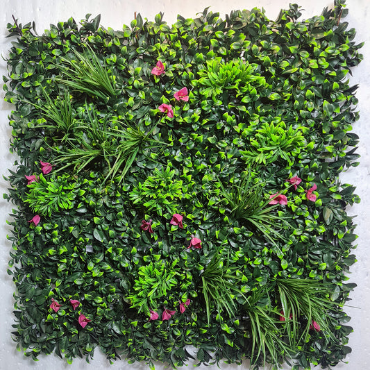 Artificial Green Wall Mat Design #09 (Outdoor use, 2-3 years colour stable)