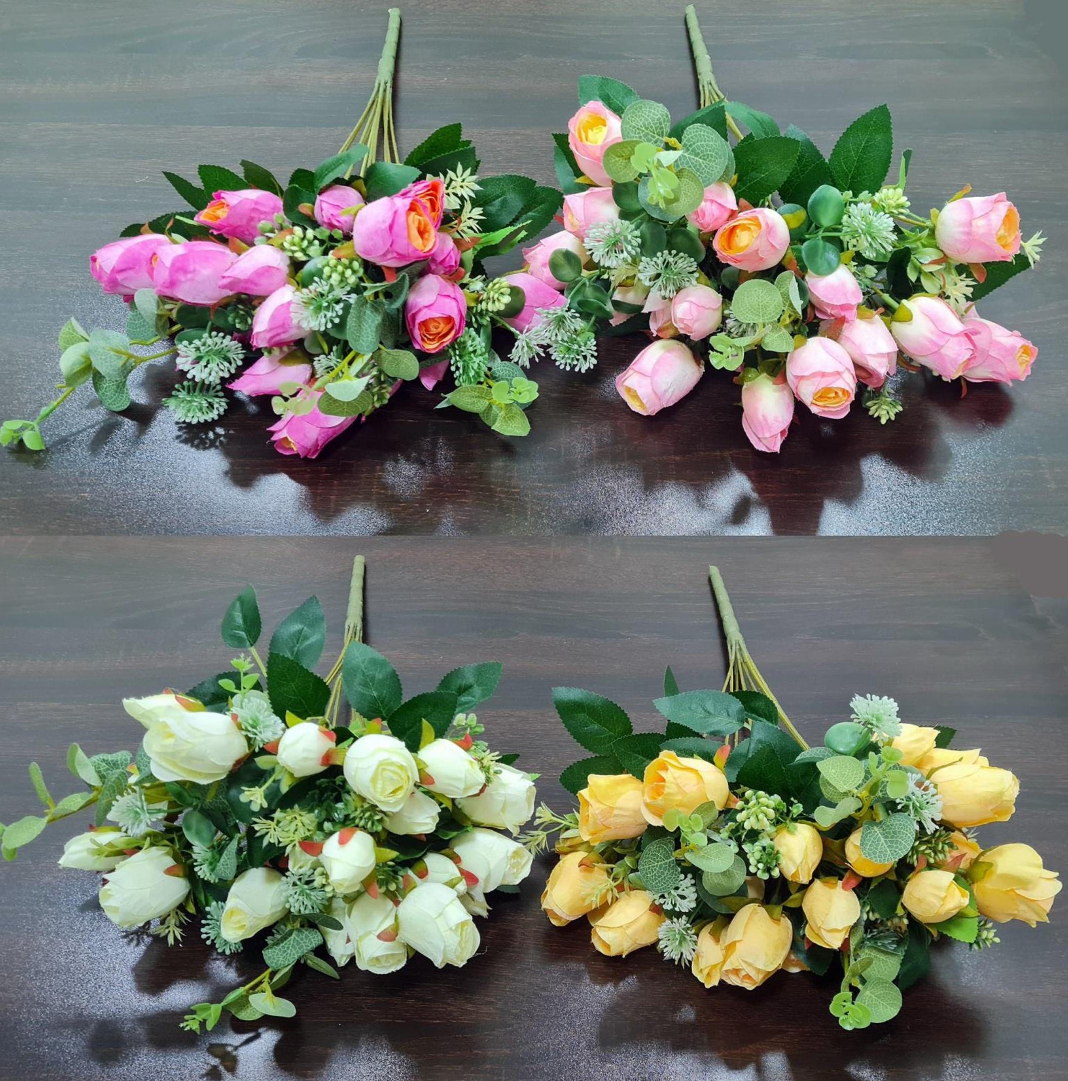 Large Bud Rose Bunch (10 stick, 19 flowers)