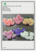 Artificial Heavy Peony Bunch (7 stick, 7 flowers)