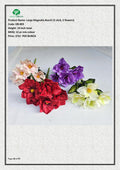 Artificial Large Magnolia Bunch (5 stick, 5 flowers)