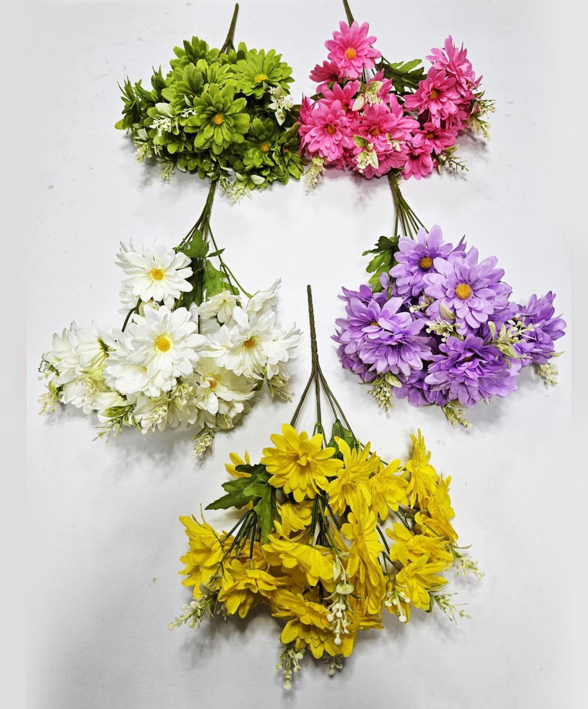 Artificial Daisy Bunch Heavy (7 stick, 28 flowers)