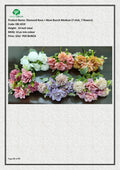 Artificial Diamond Rose + Mum Bunch Medium (7 stick, 7 flowers)