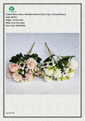 Artificial Daisy + Ball Mum Bunch (5 stick, 5 big + 10 small flowers)