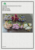 Artificial Diamond Rose Bunch (6 stick, 6 flowers)