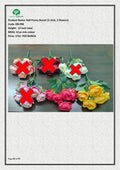 Artificial Ball Peony Bunch (5 stick, 5 flowers)