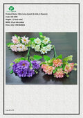 Artificial Mini Lotus Bunch (6 stick, 6 flowers)