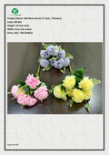 Artificial Ball Mum Bunch (7 stick, 7 flowers)