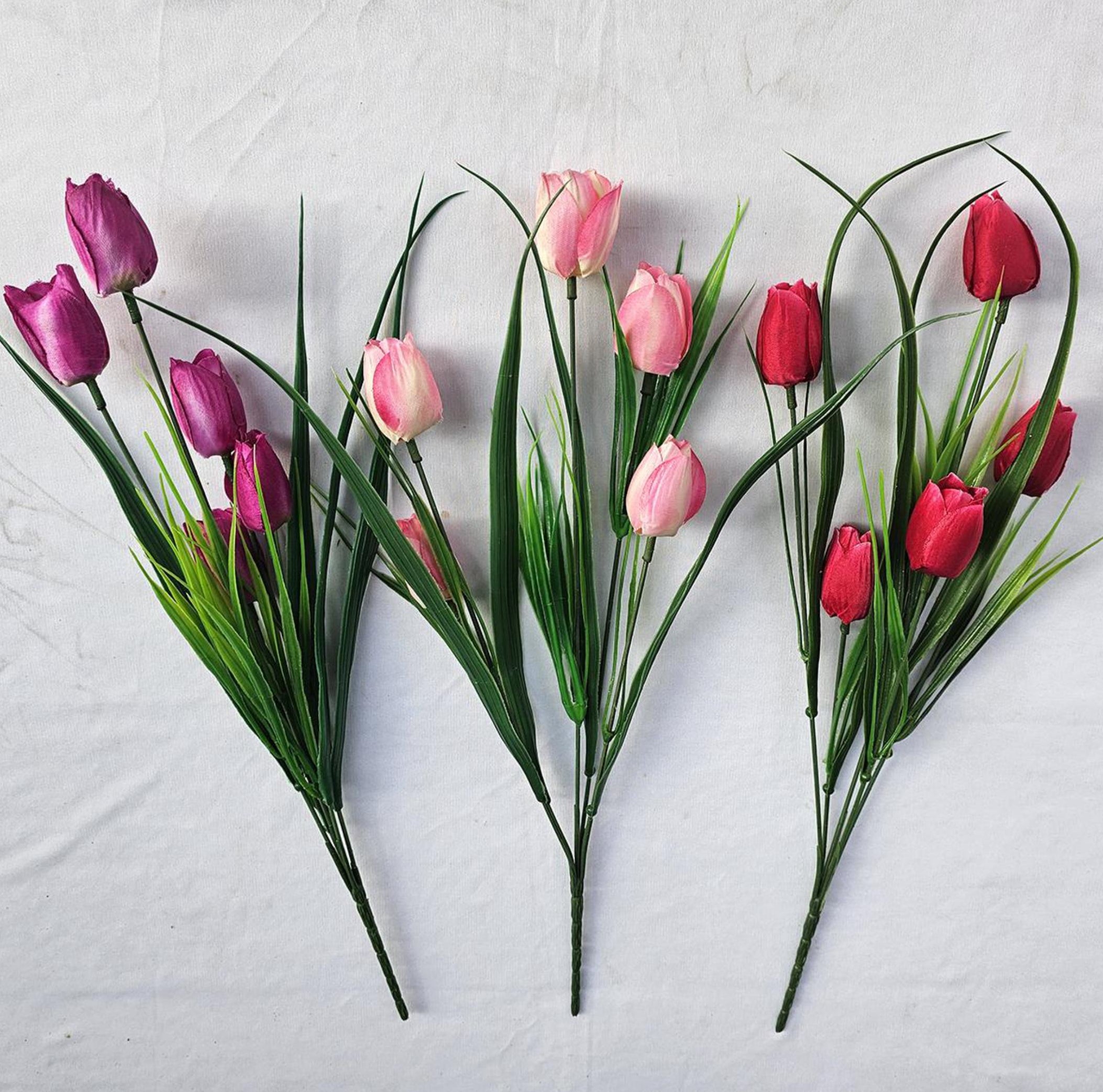 Artificial Mini Tulip Bunch (5 stick, 5 flowers)