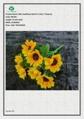 Artificial Mini Sunflower Bunch (7 stick, 7 flowers)
