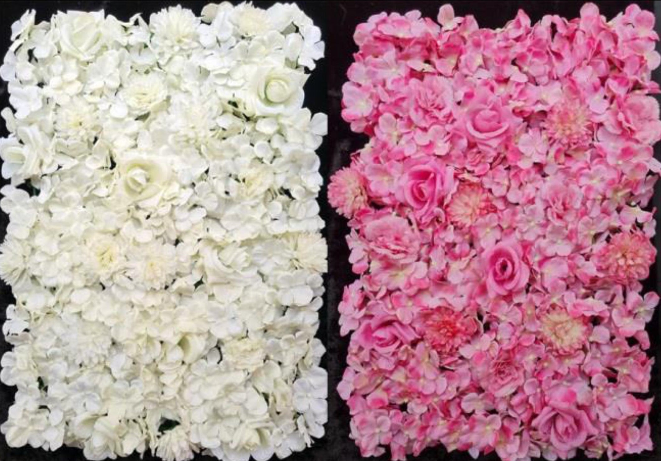 Artificial Hydrangea Mix Flower Mat (40 x 60 cm)