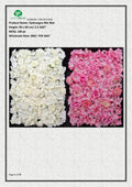 Artificial Hydrangea Mix Flower Mat (40 x 60 cm)