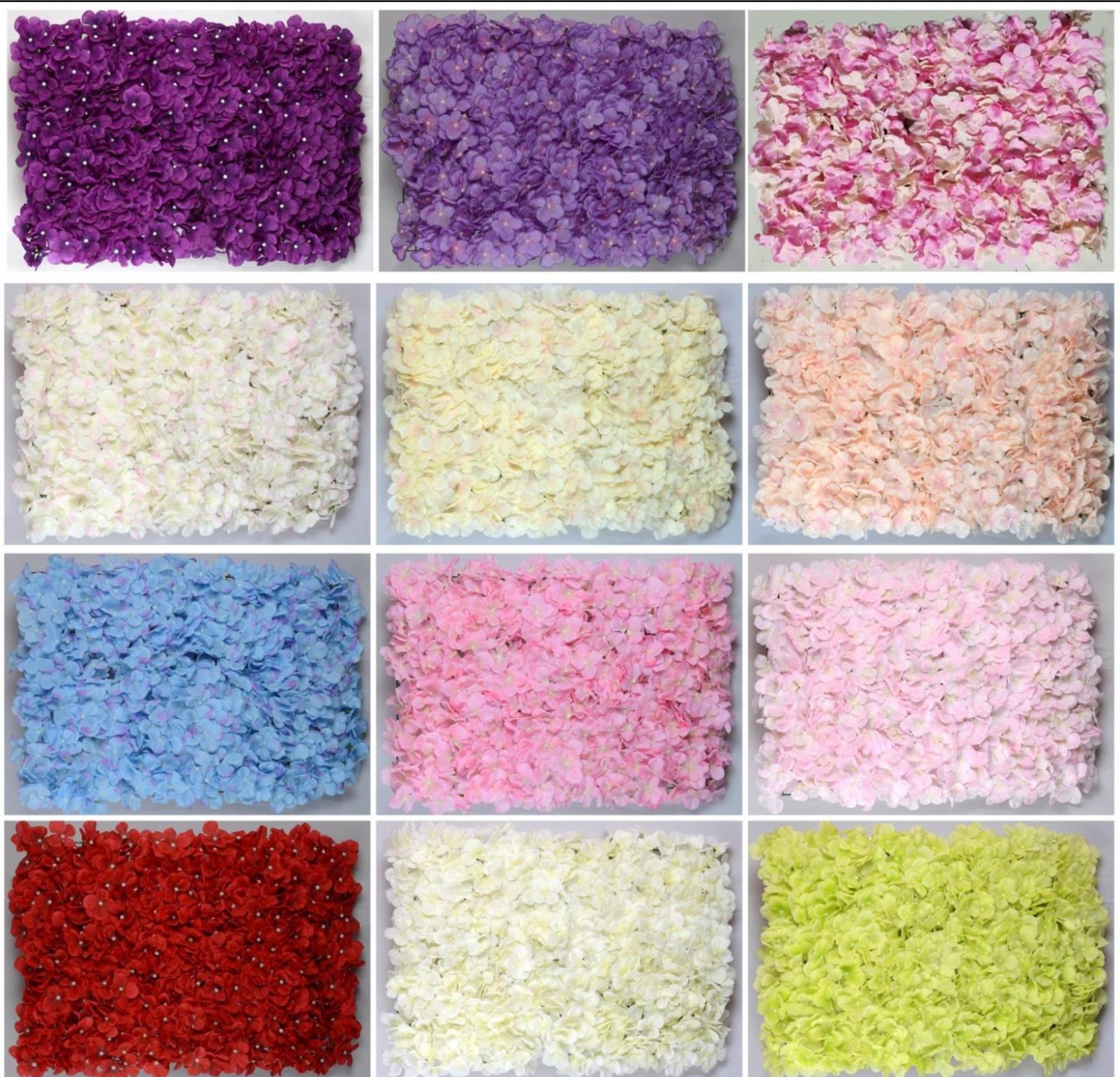 Artificial Heavy Quality Hydrangea Flower Mat