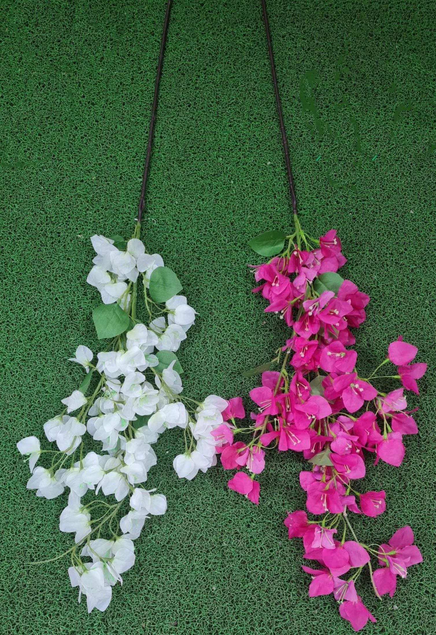 Artificial Bougainvillea Stick Large – Purple/ White