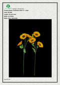 Artificial Sunflower Stick x 3 - Large