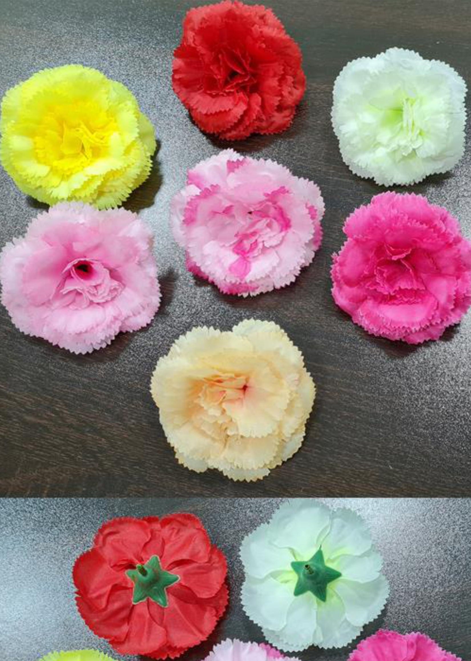 Loose Carnation Heads – Medium Size With (7 Colours)