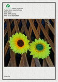 Ginni Bloom | Artificial Loose Sunflower – Realistic Faux Sunflower for Décor