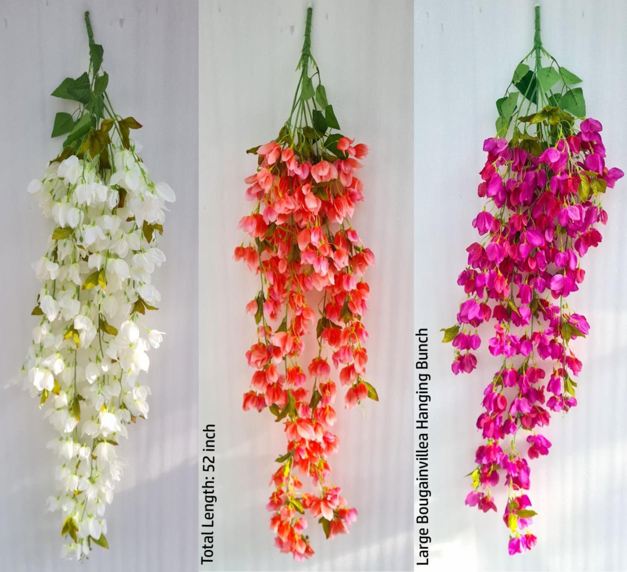 Artificial Bougainvillea Hanging Bunch - Large