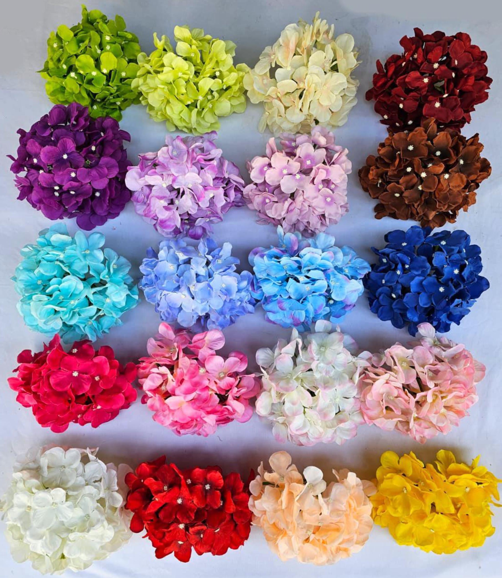 Artificial Large Hydrangea Head 54 Petals | Premium Décor Event & Wedding