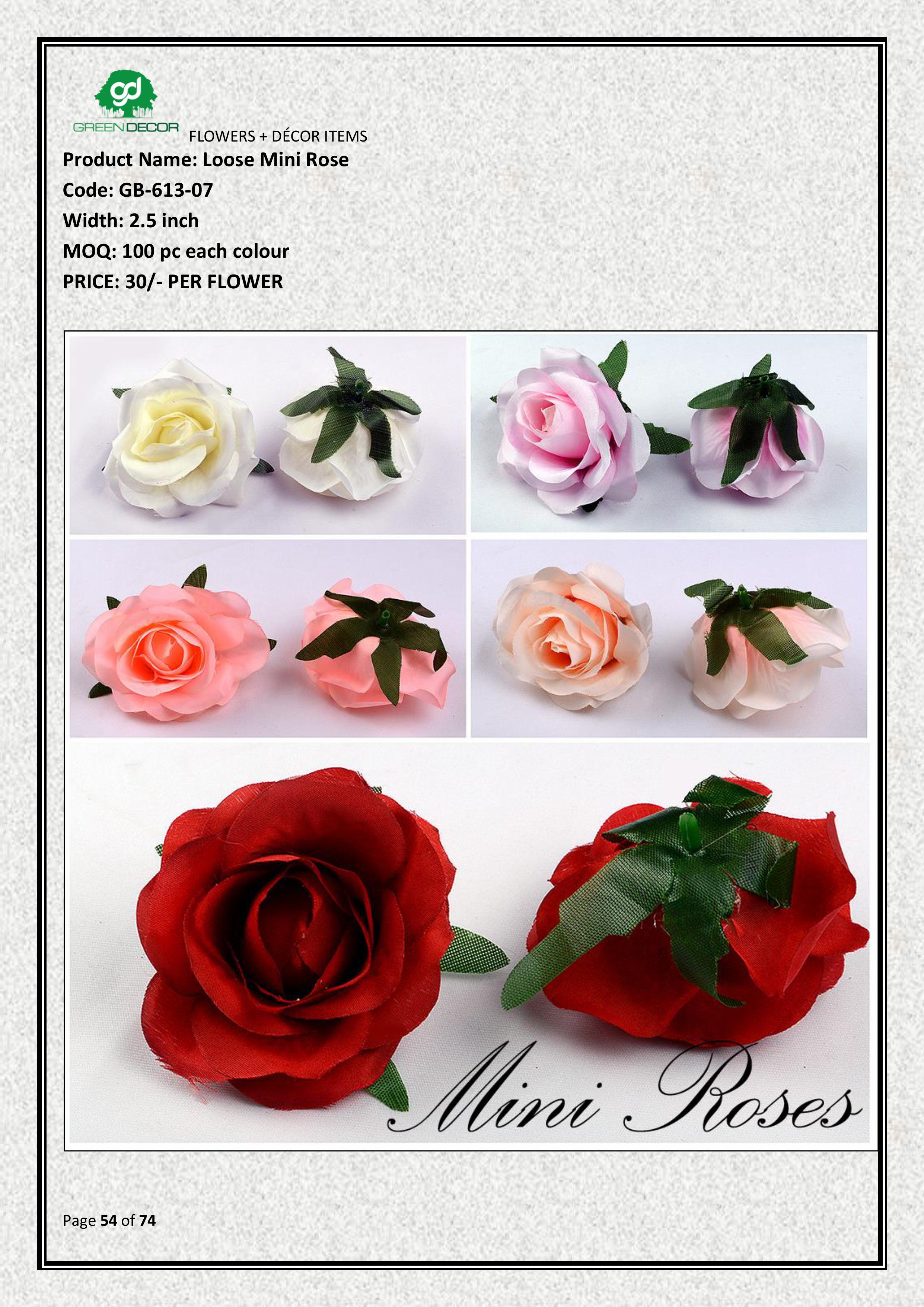 Artificial Mini Rose Flower – Elegant, Compact & Long-Lasting Beauty