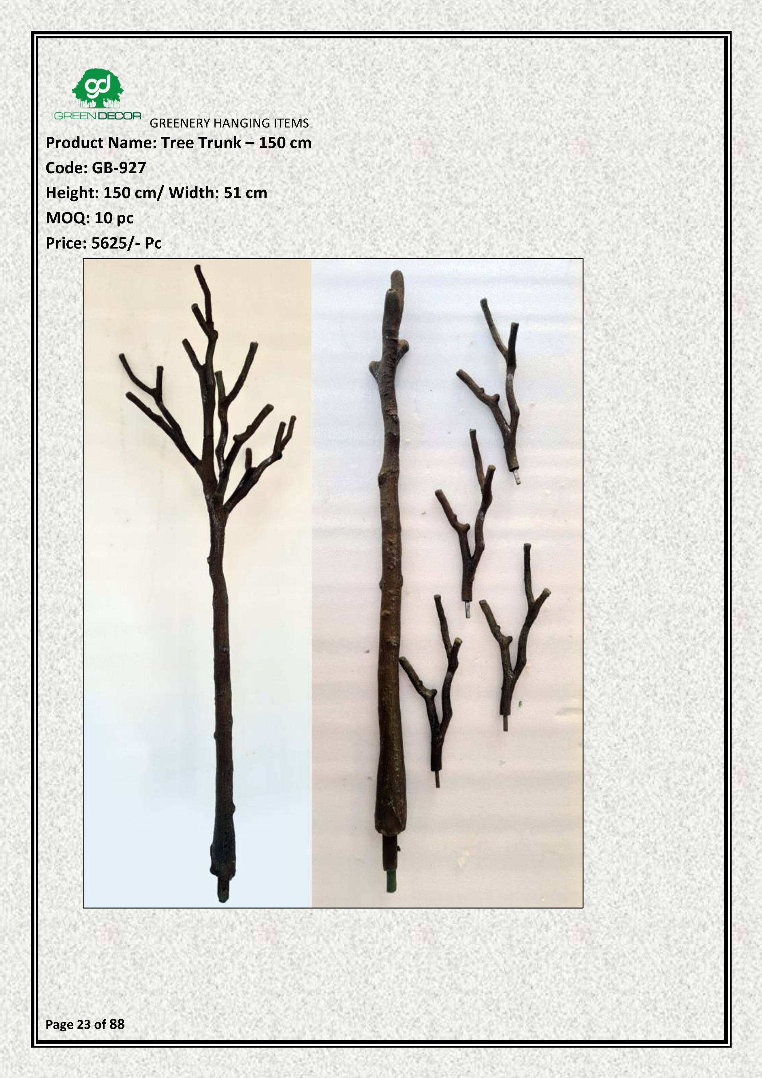 Artificial Tree Trunk – 150 cm