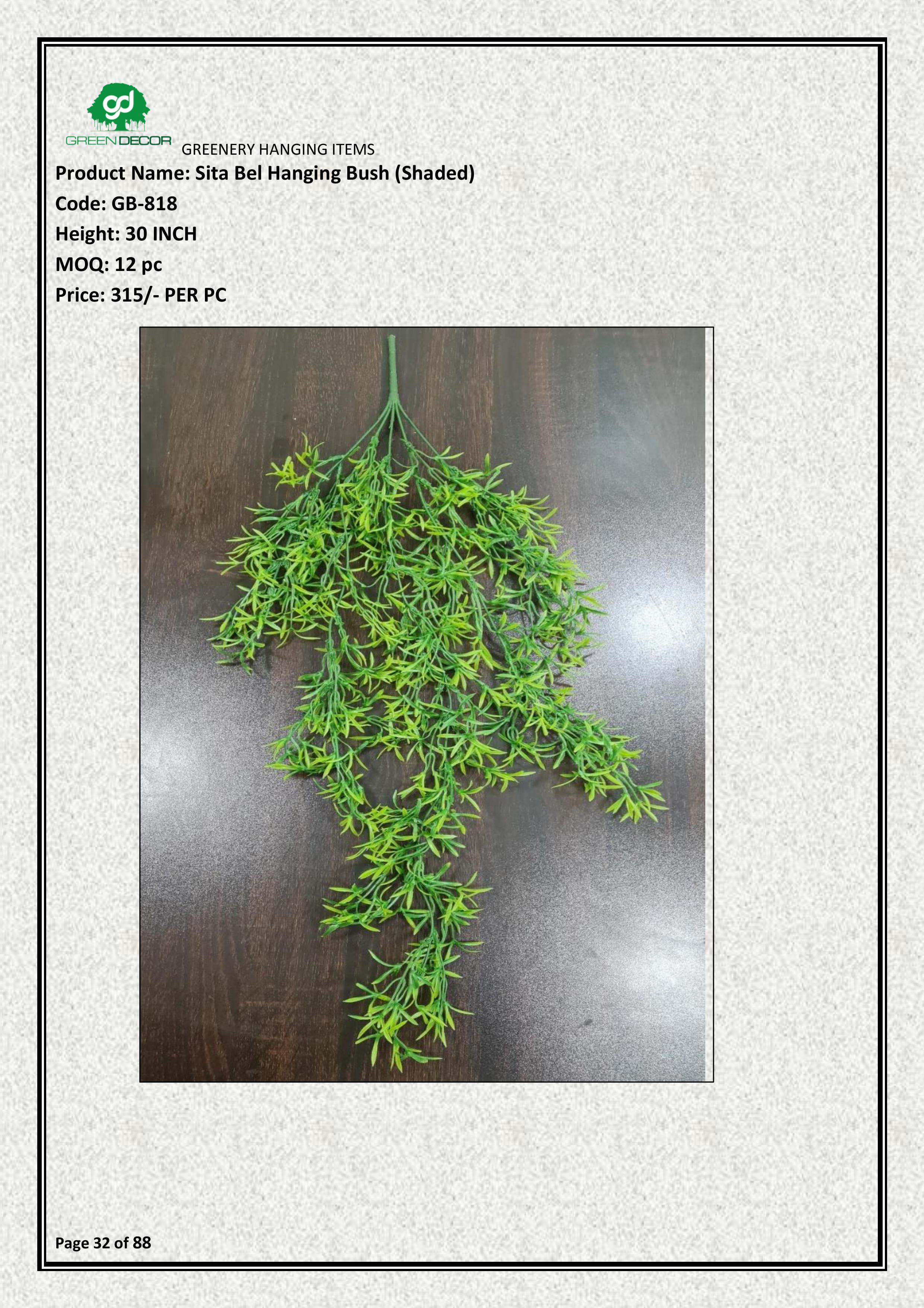 Sita Bel Hanging Bush | Elegant Indoor & Outdoor Décor