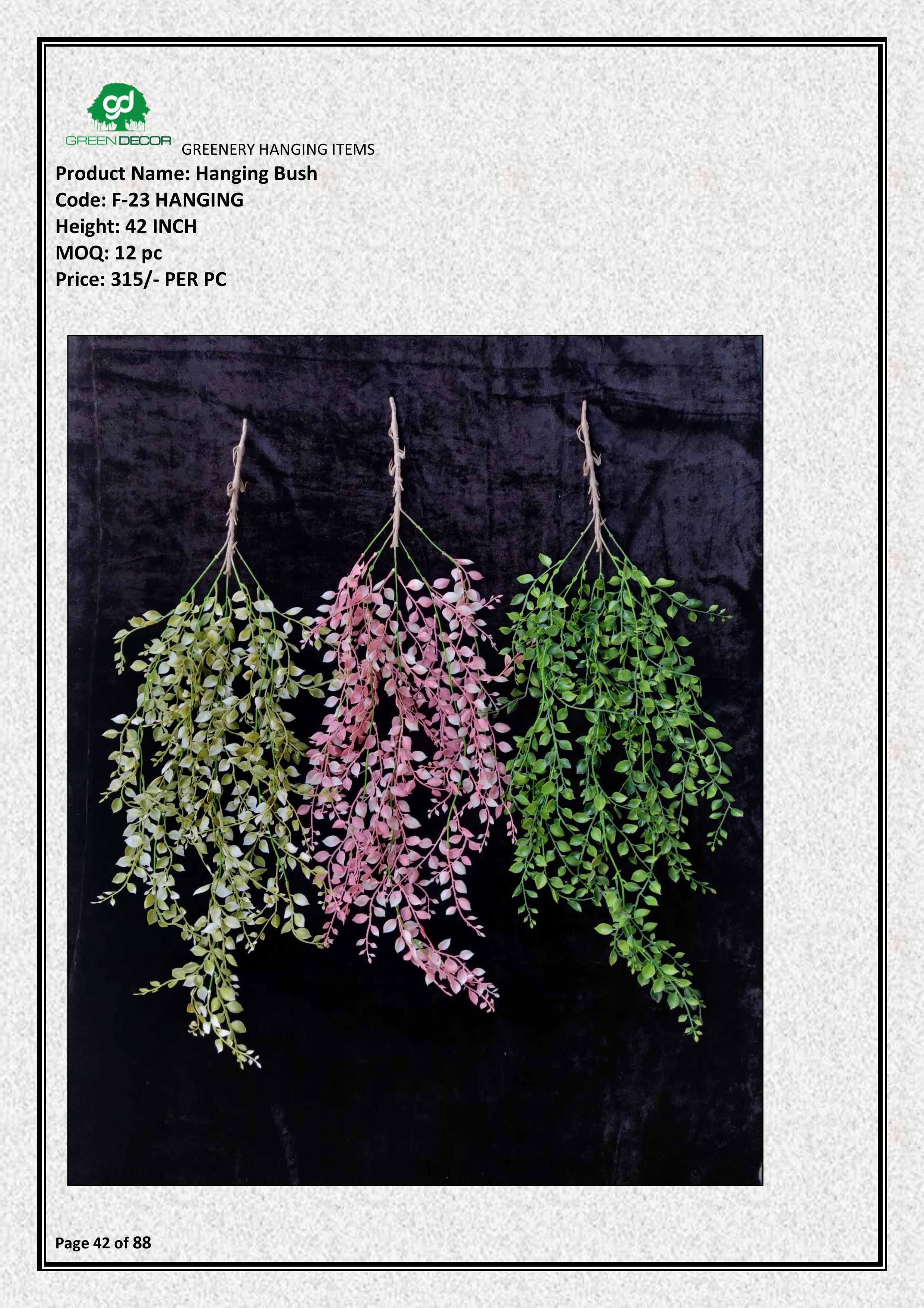 Multi Colour Artificial Eucalyptus Hanging | Event Décor