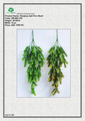 Hanging Jaali Fern Artificial Bush | Stylish Faux Plant Décor