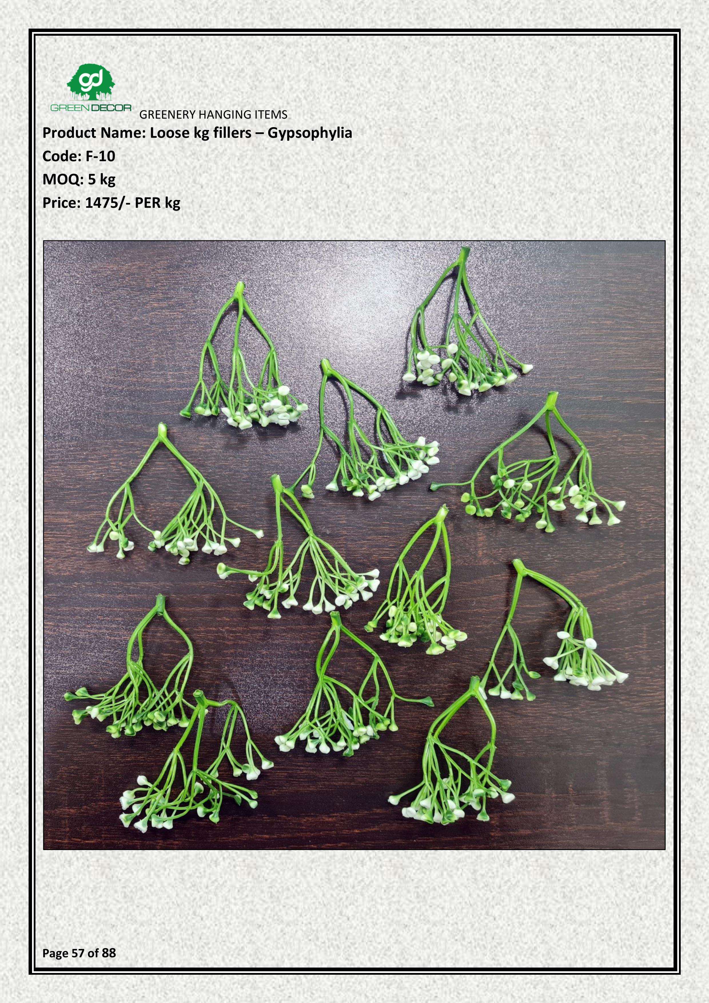Artificial Loose kg fillers – Gypsophylia