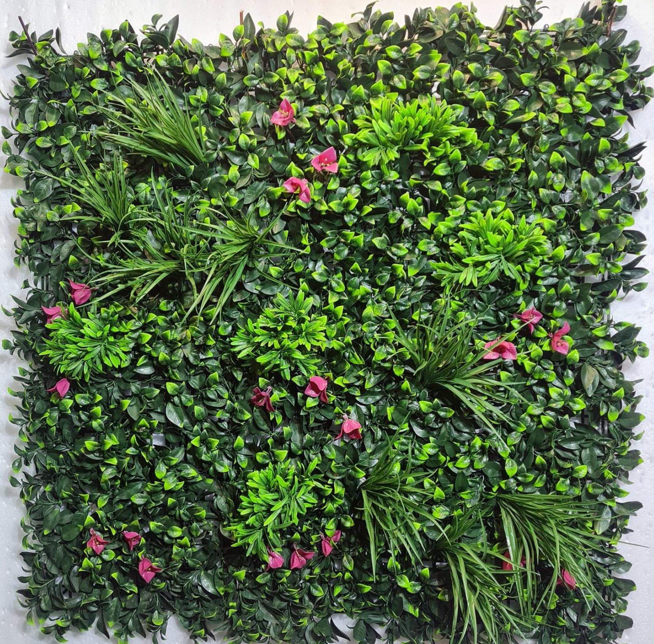 Artificial Bougainvillea UV Greenery Wall Mat (100cm x 100 cm)