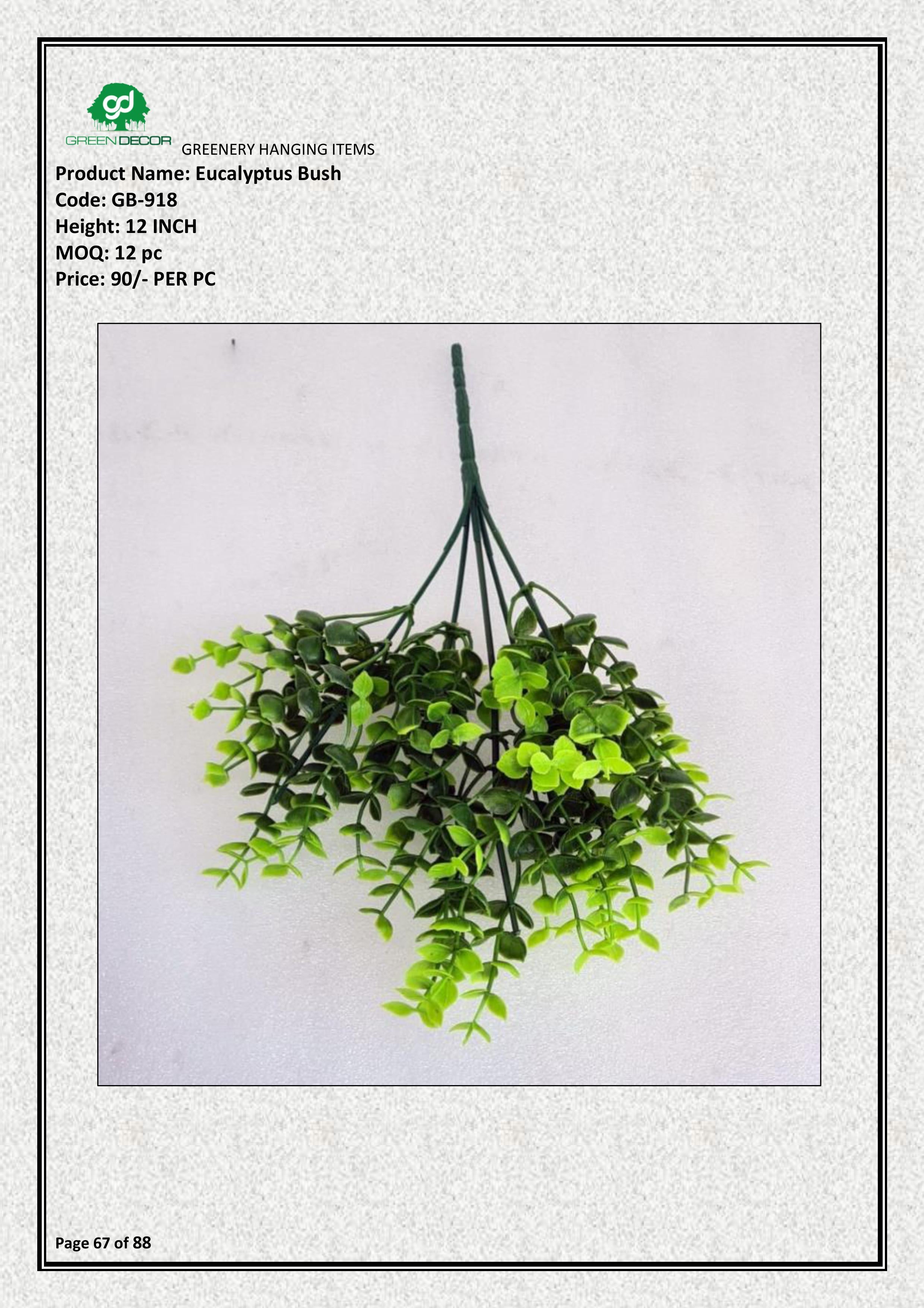 Artificial Eucalyptus Bush | Home & Office Decoration