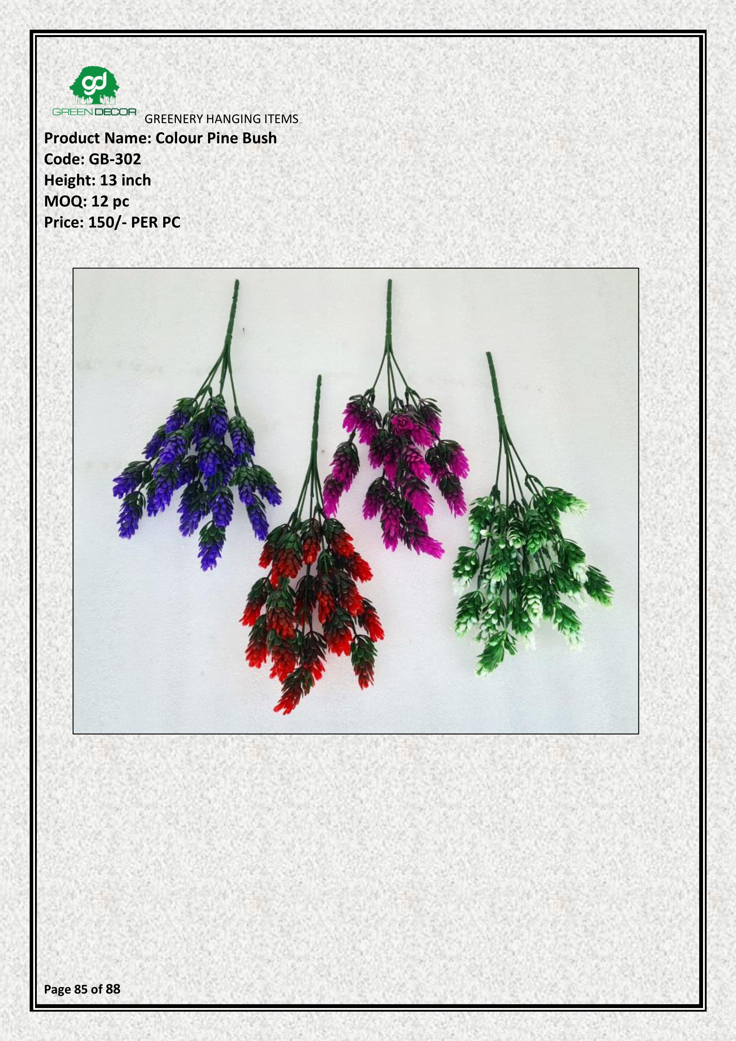 Artificial Pine Bush – Realistic Décor for Wedding Event & Home
