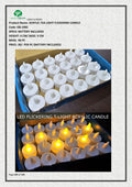 ACRYLIC TEA LIGHT FLICKERING CANDLE